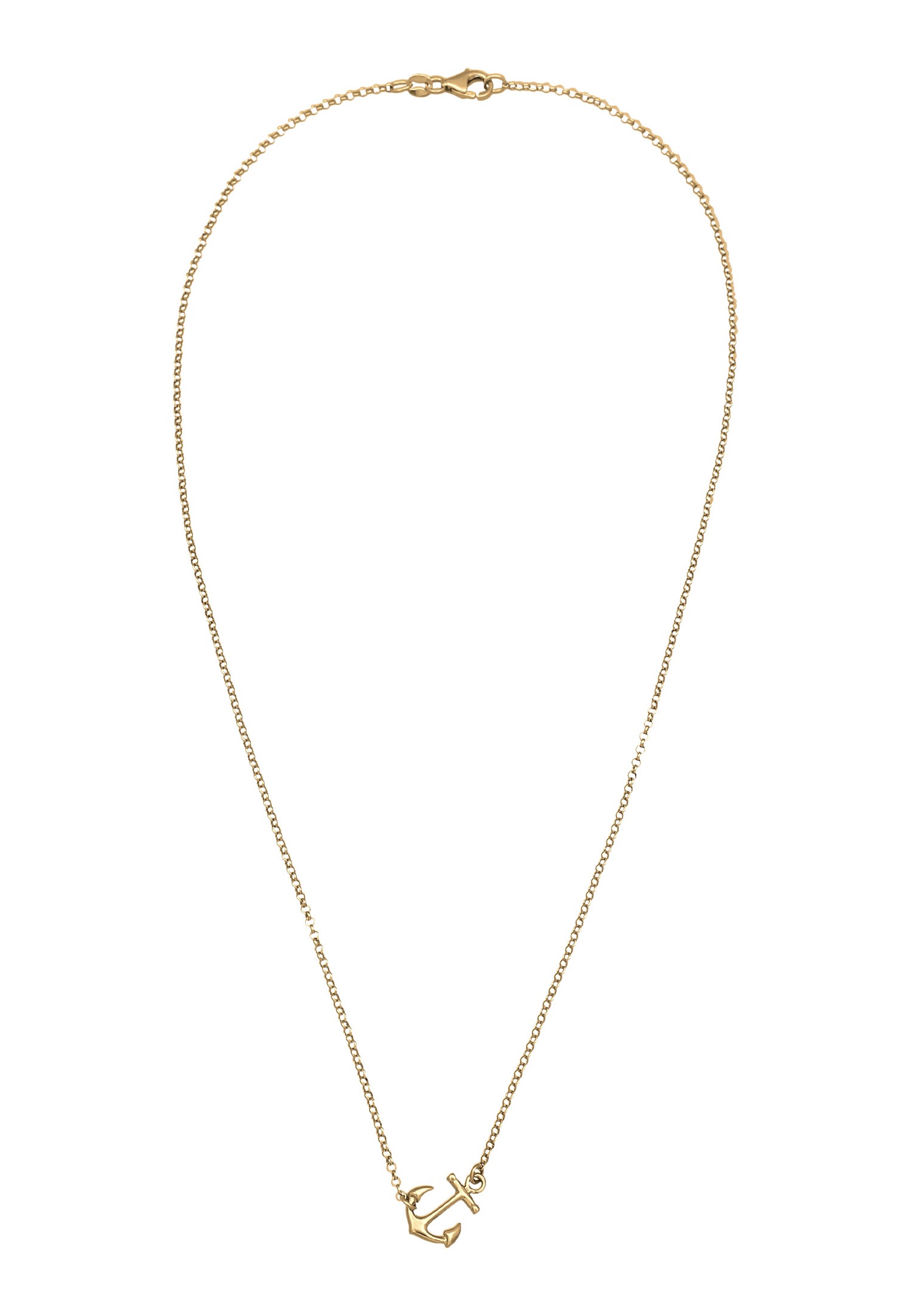 Elli Femme Pendentif d'Ancre Élégant en Argent Sterling 925