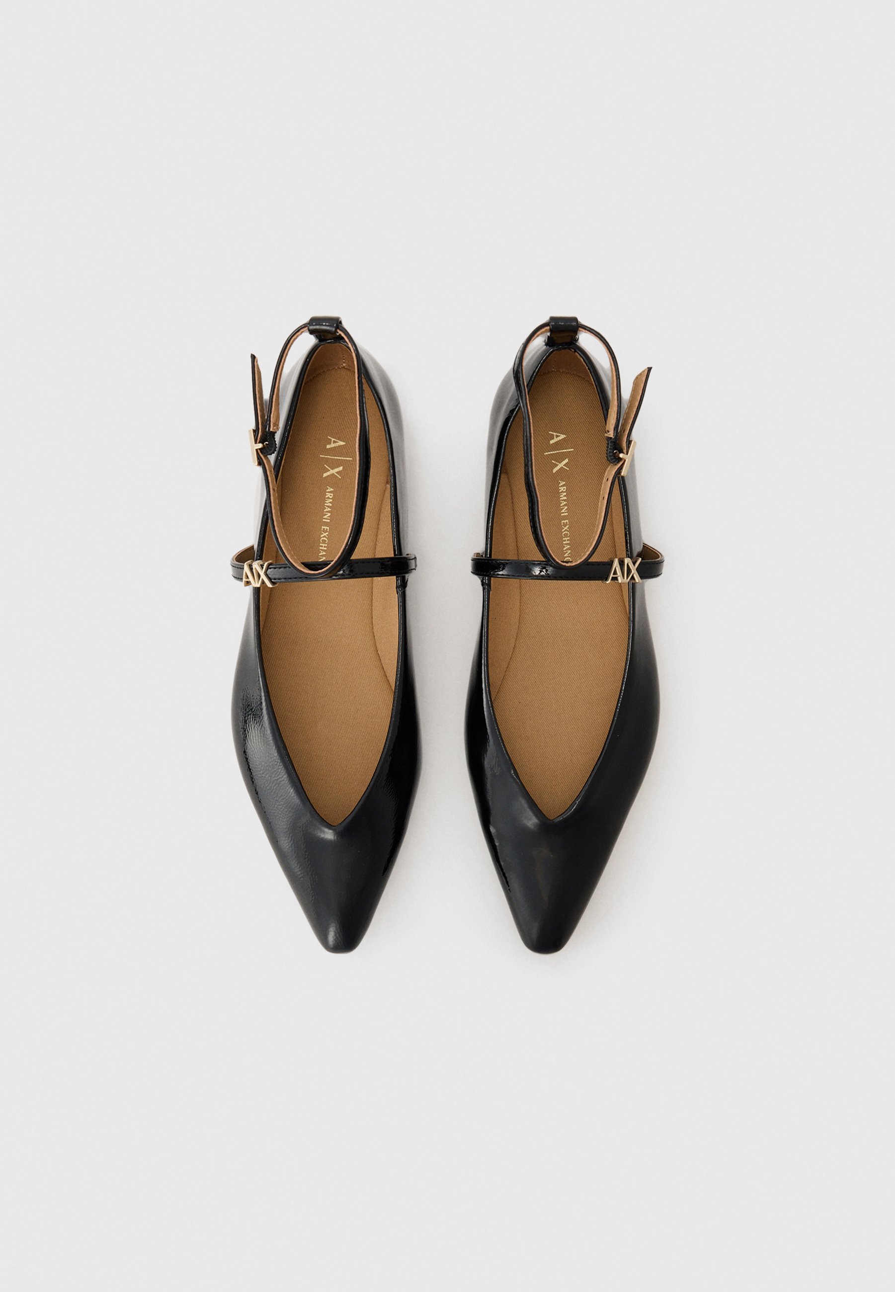 Armani Exchange ballerina's - zwart