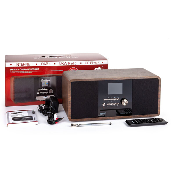 Imperial Internet-Radio DABMAN i200CD DAB+, Holzoptik