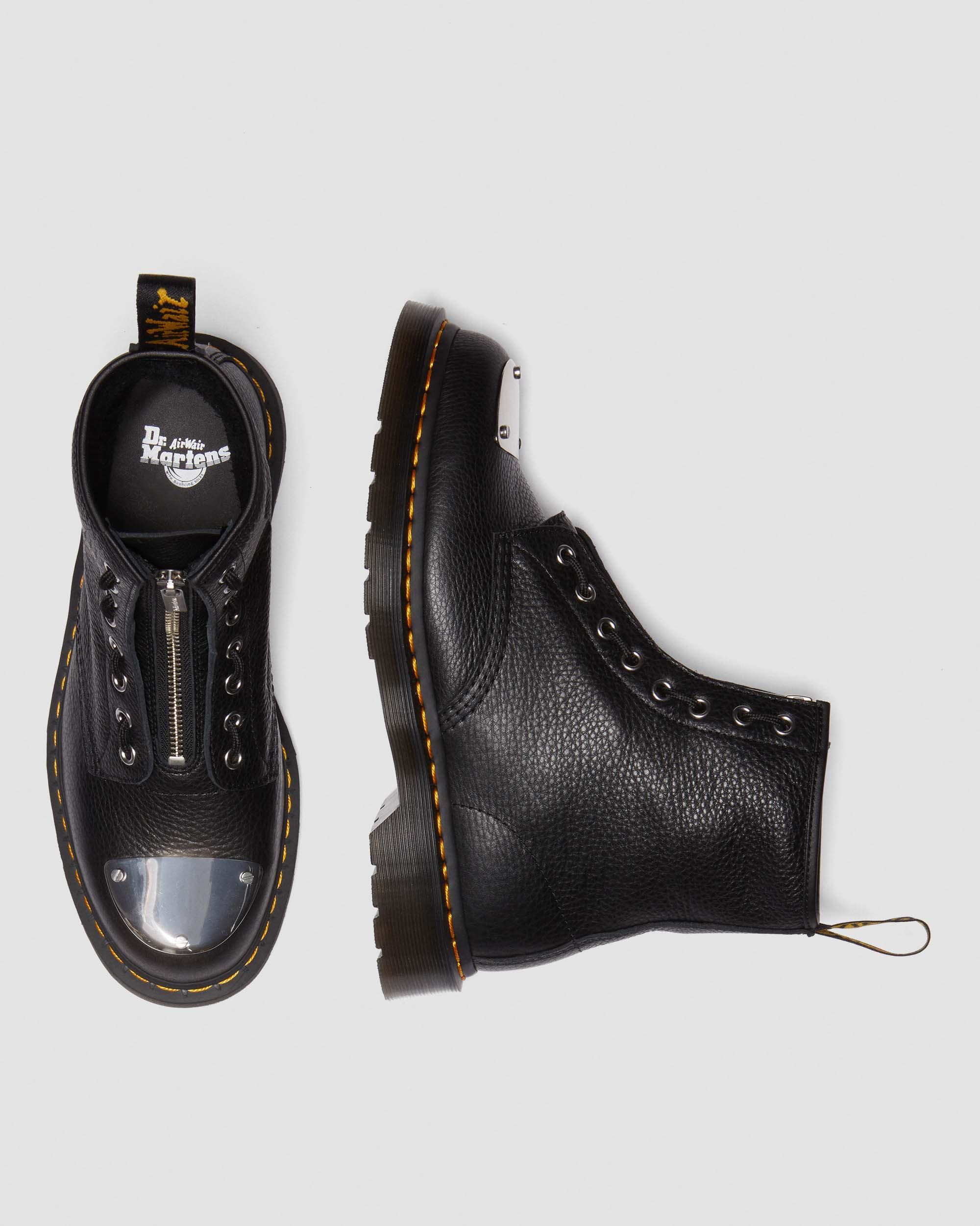 1460 Toe Plate Lunar Leather Jungle Zip Boots
