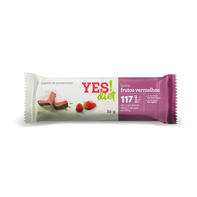 ¡SÍ! Barra de frutos rojos dietética 36 g 36 g