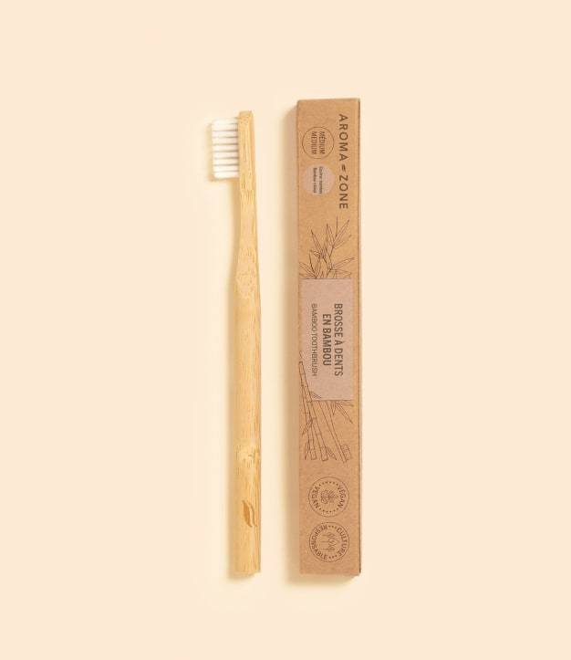 Средња бамбусова четкица за зубе, неутрална