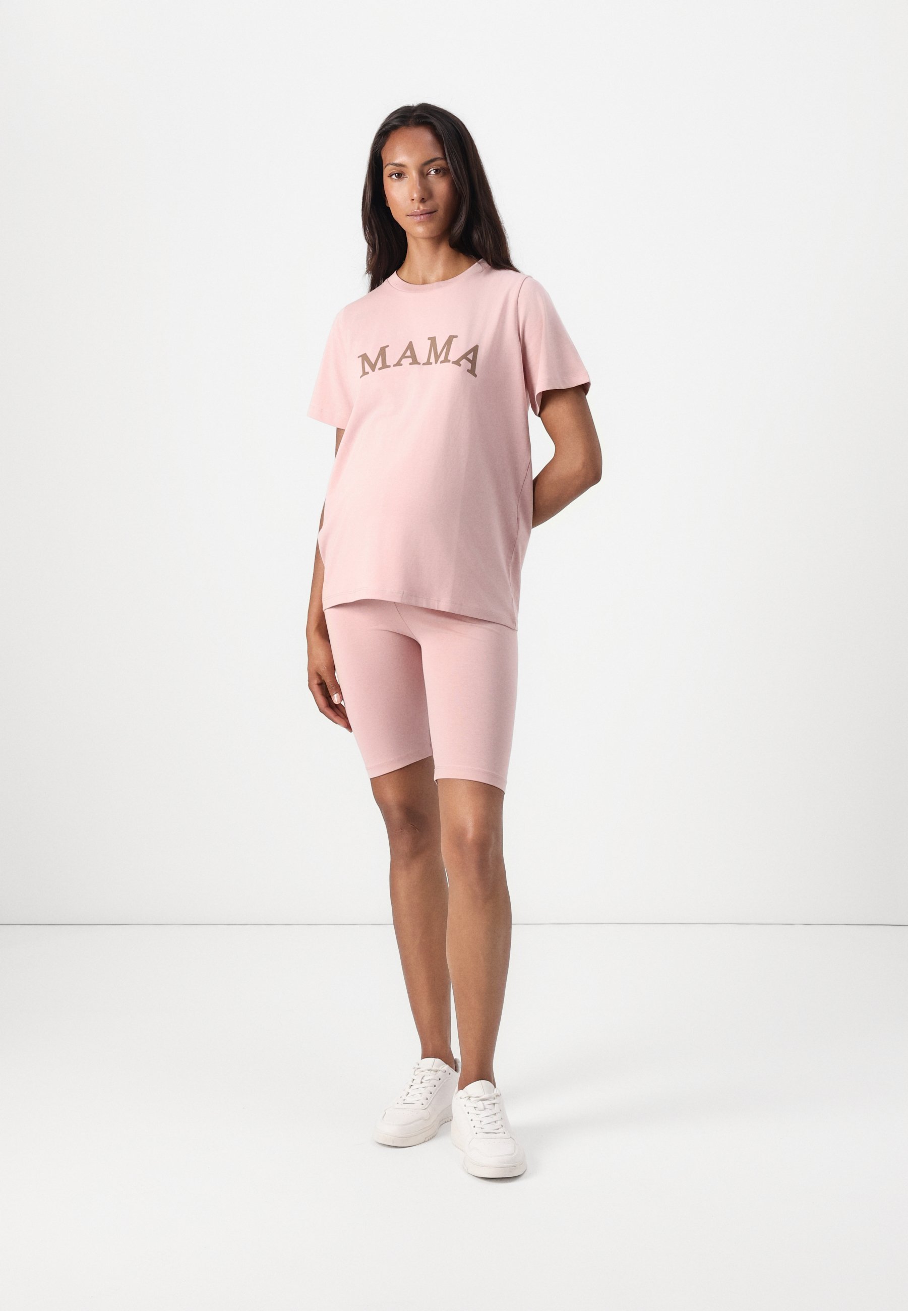 MAMALICIOUS MLKAJA STATEMENT LOUNGE SET - Leggings - Broek - lichtpaars/donker taupe