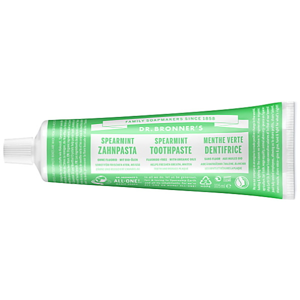 Dentifricio Dr. Bronner's Spearmint All One - 105 ml