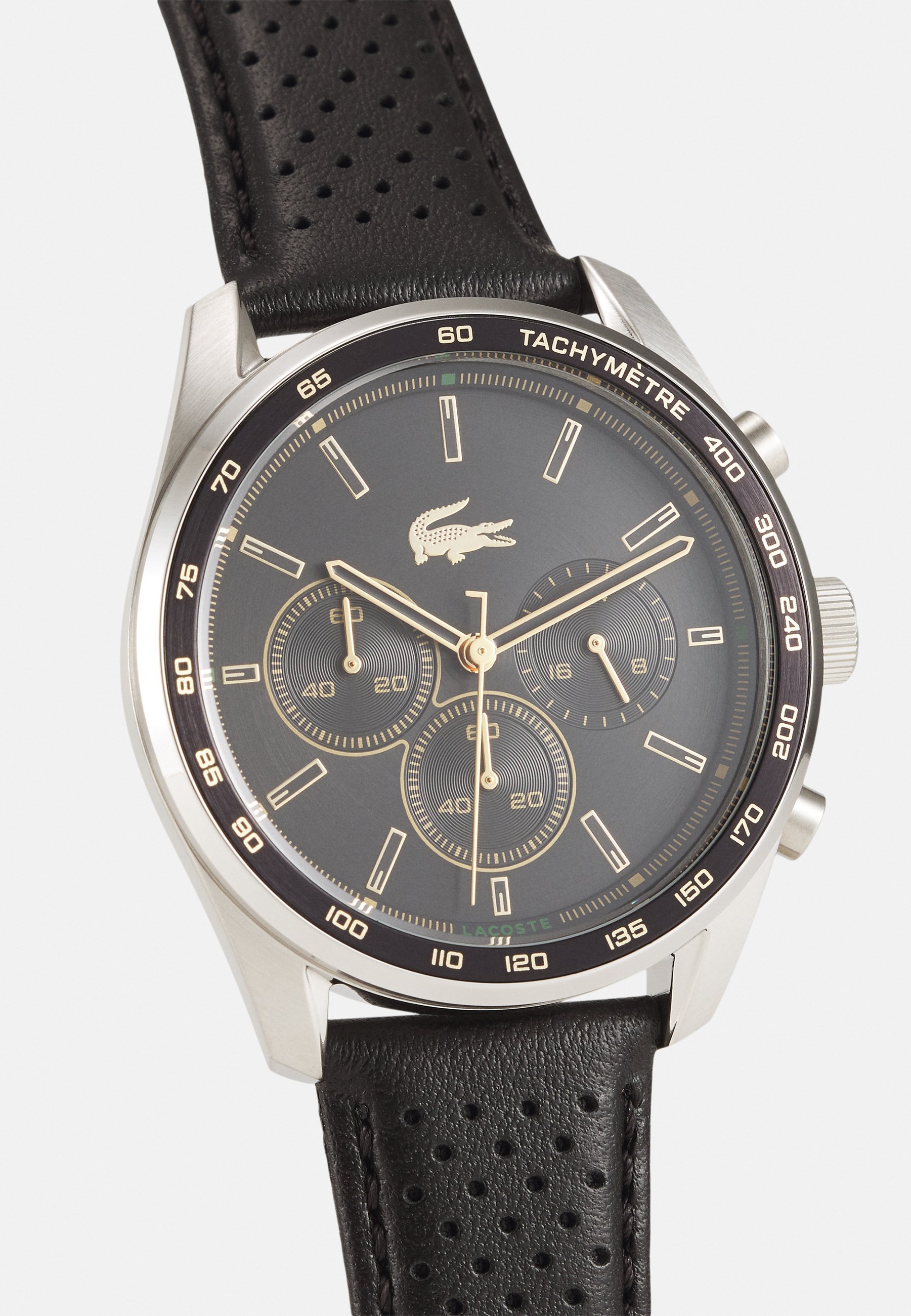 Lacoste BOSTON - Chronografické hodinky - černá/stříbrná