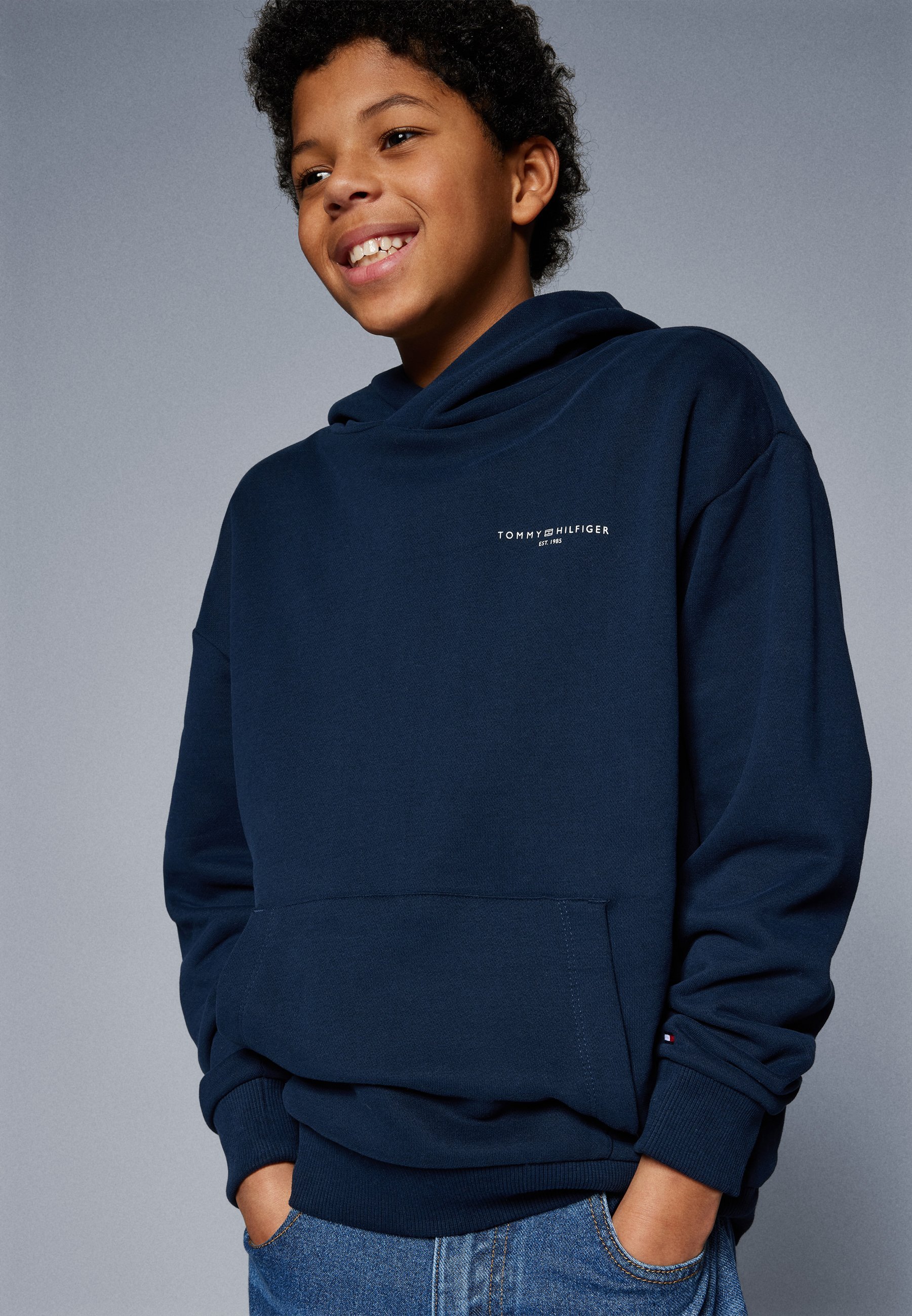 Tommy Hilfiger MINI CORP LOGO HOODIE UNISEX - Hoodie - Dunkelblau