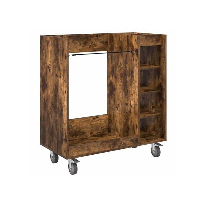 Mobile contenitore per attrezzatura da golf - vidaXL - Rovere affumicato - 90x45x98 cm - Ampio spazio di archiviazione