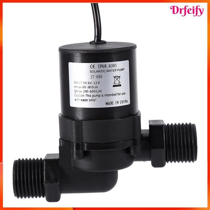 Bomba de circulación AKOZON - Mini 12V CC sin escobillas - 600 L/h - Altura de elevación de 2,8 m - Bajo nivel de ruido