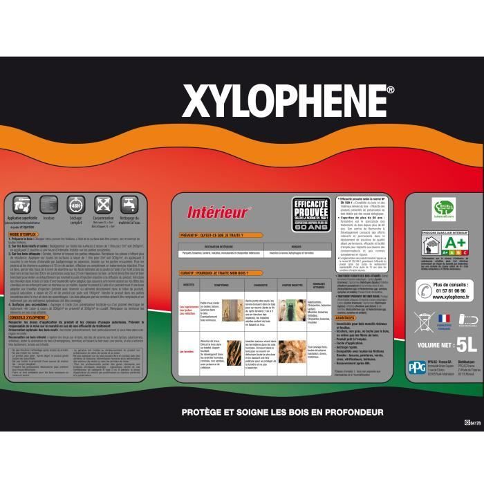 Traitement Poutres & Charpentes - Xylophène - 5L - Incolore - Insecticide - Anti-Termites
