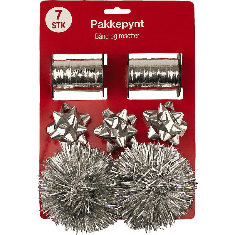 Rubans et rosettes décoratifs or/argent