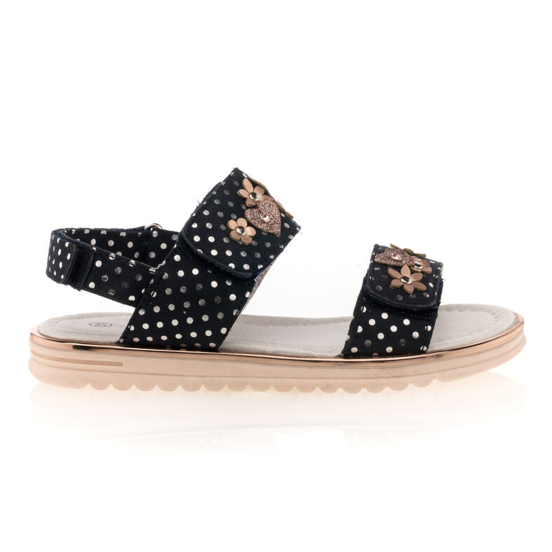 Sandalias azules para niña / Zapatos de punta abierta
