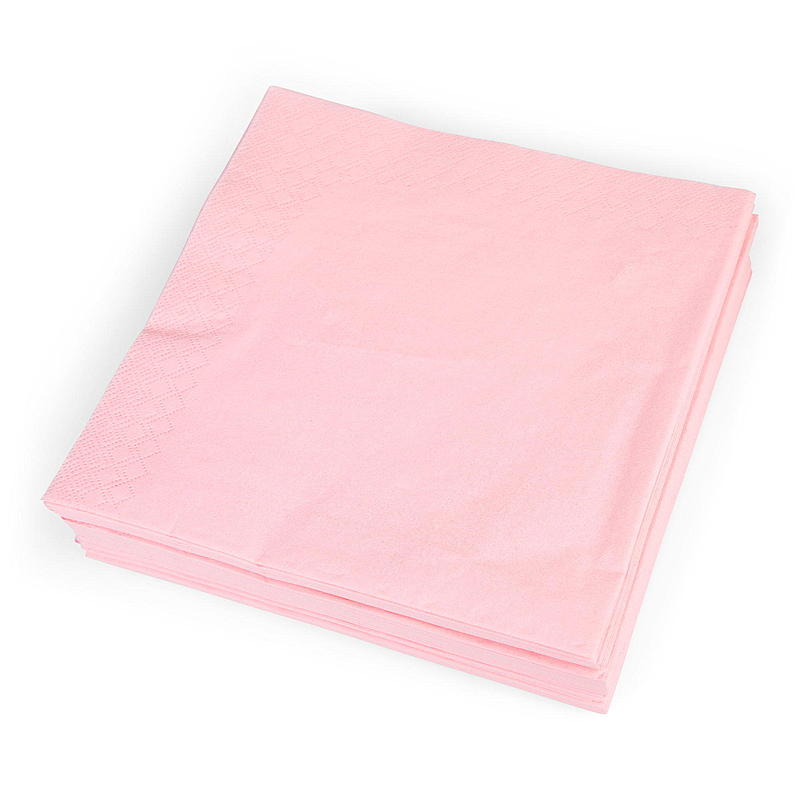 Servilletas ecológicas Vie, 50 unidades, 33 x 33 cm, 3 capas, color rosa empolvado.