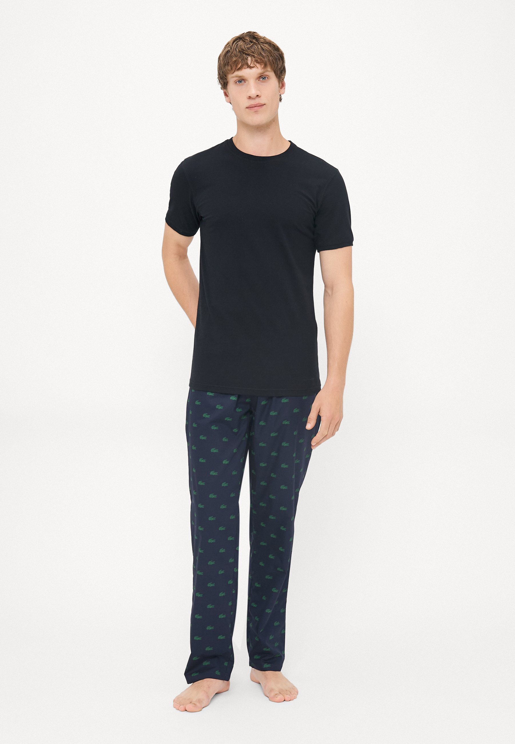 Pantaloni da pigiama Lacoste LOUNGEWEAR - Pantaloni da pigiama - abisso/verde