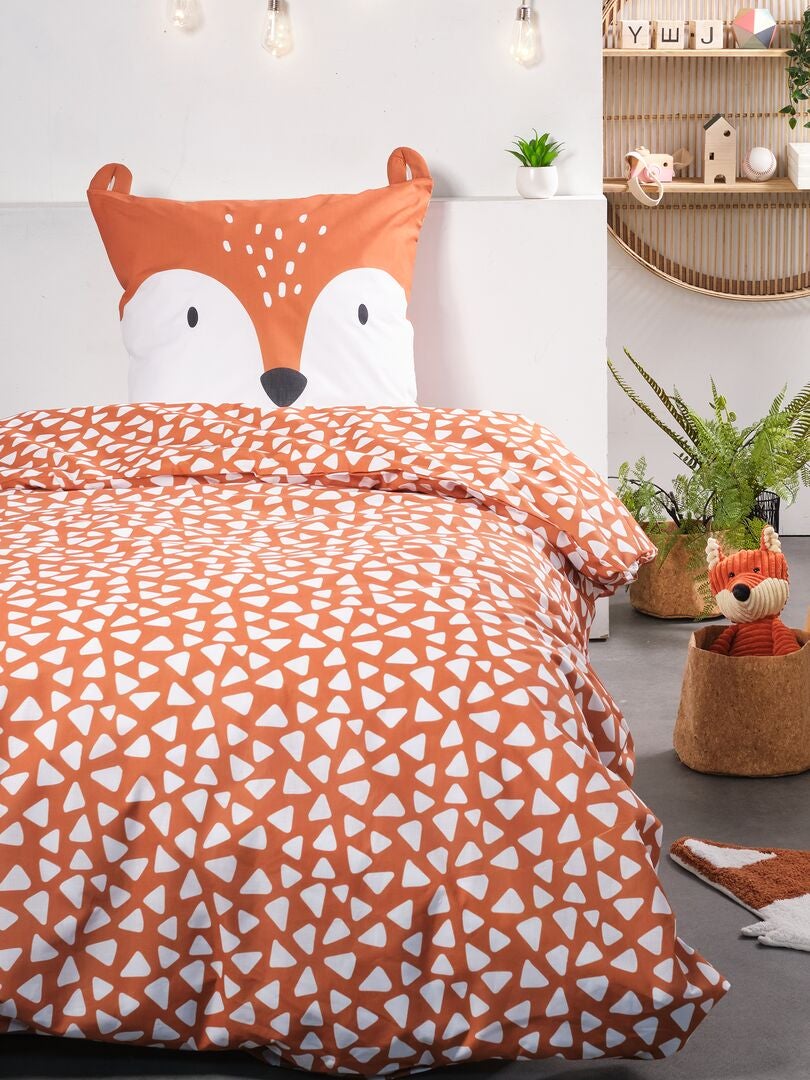 Conjunto de cama 'Fox' - solteiro - AMARELO