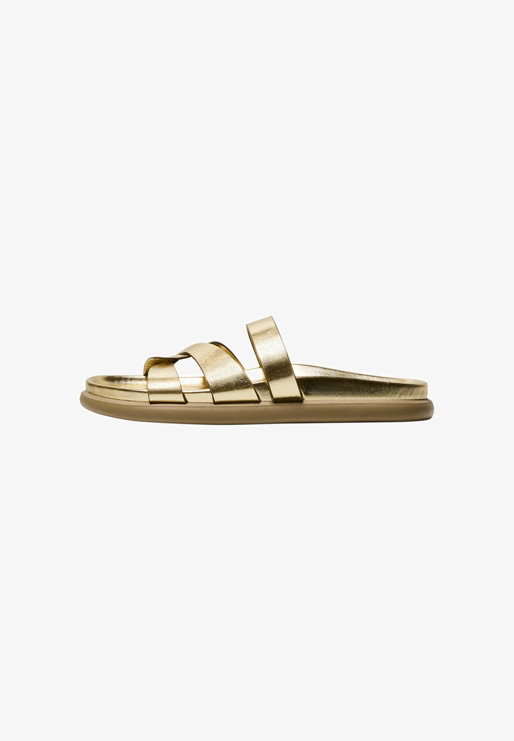 Bershka Mules - goudkleurig