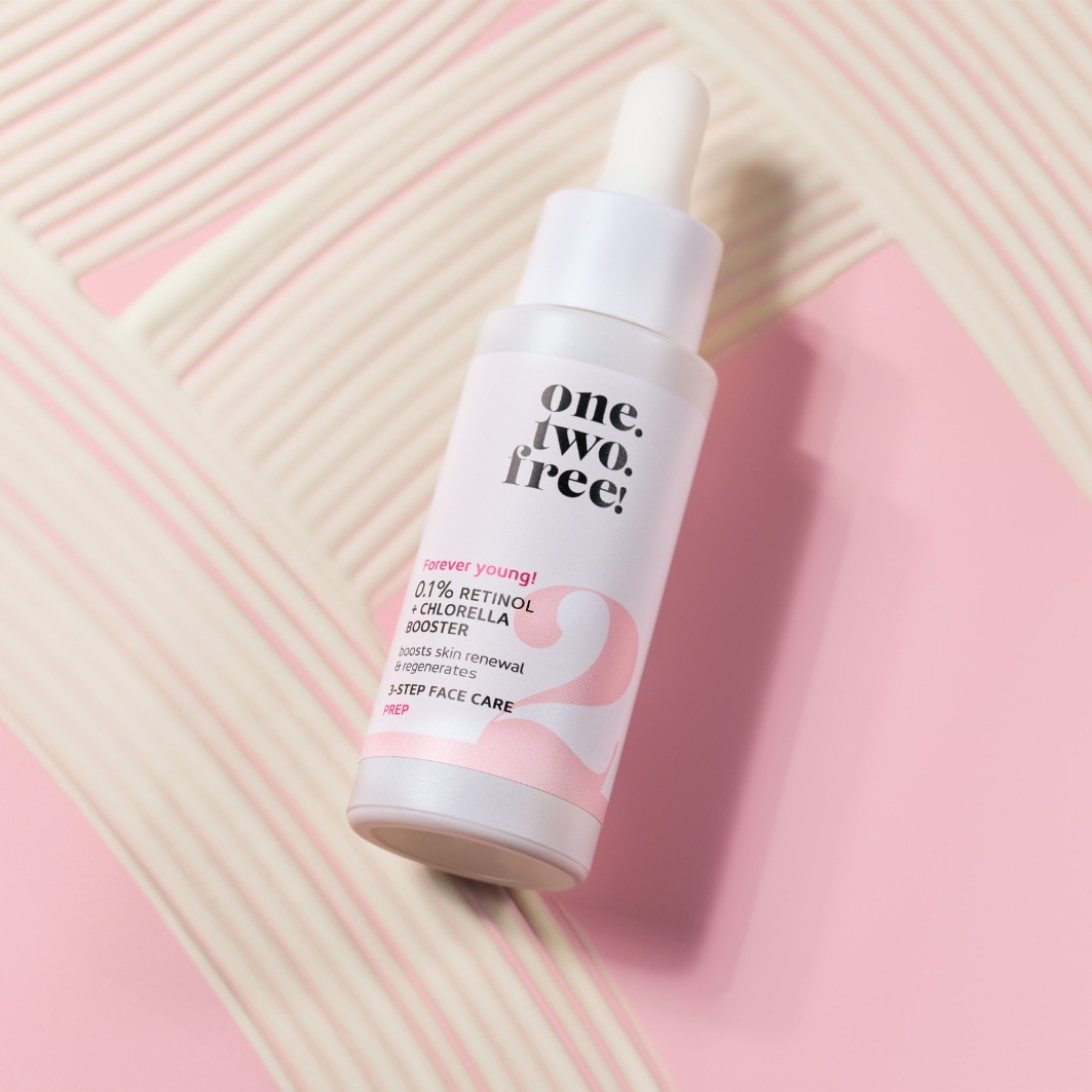 one.two.free! Serum protiv starenja 0,1% retinola + booster hlorele – 20 ml