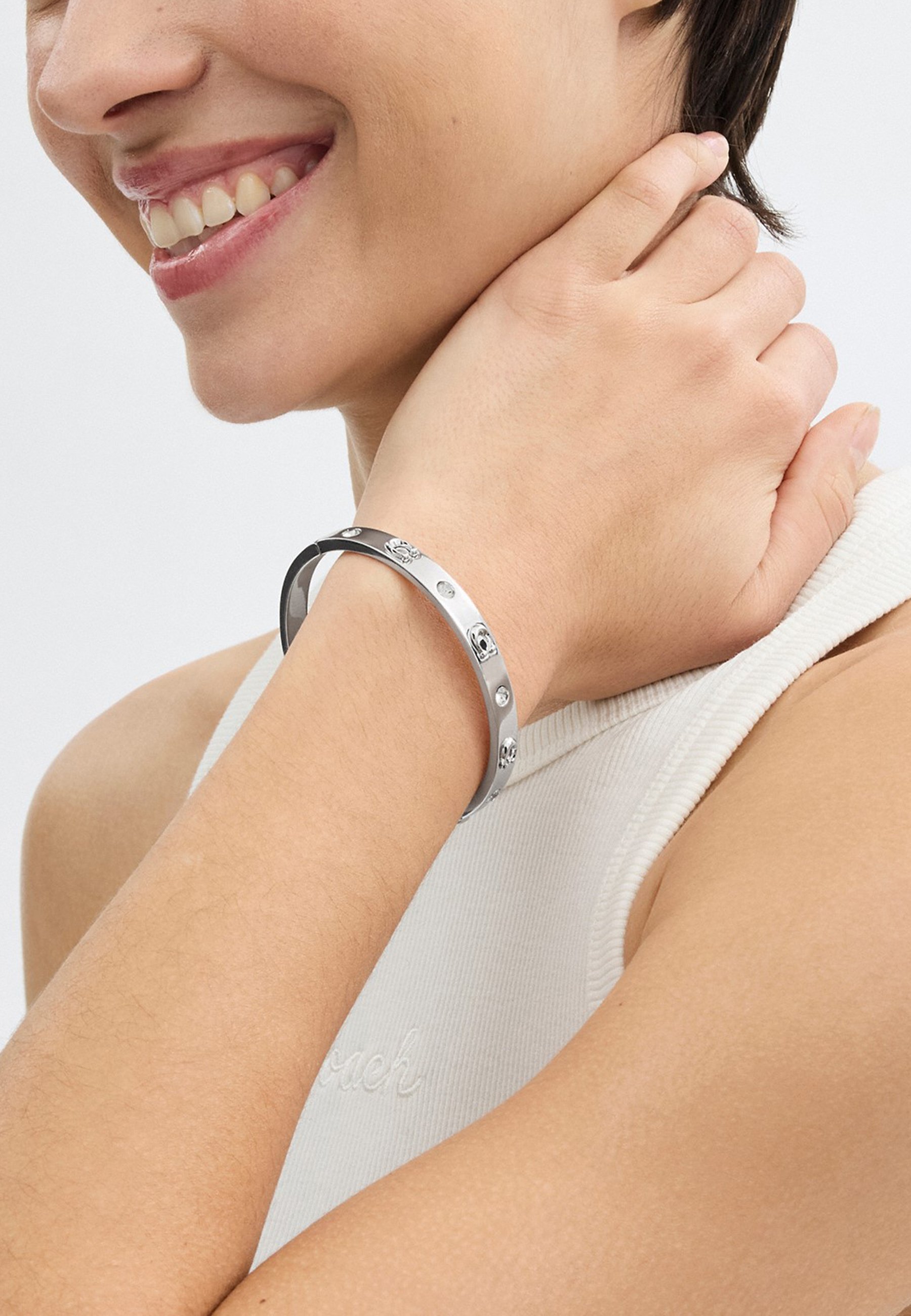 COACH HINGED - Armbånd - white