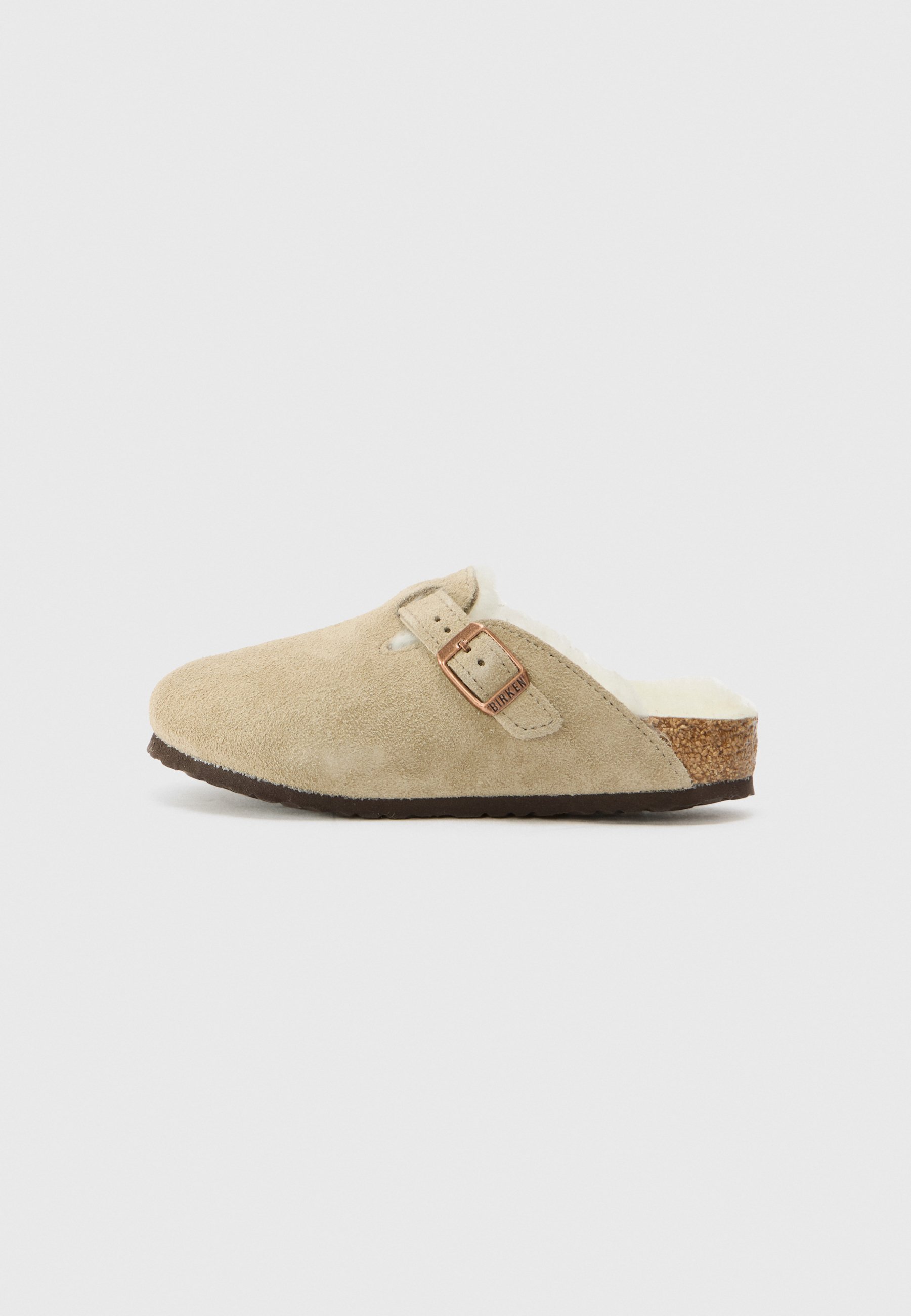 Birkenstock BOSTON LEVE SHEARLING unisex - Nazouvací boty - taupe