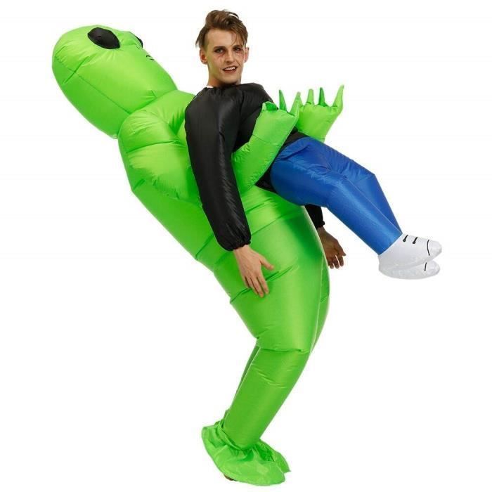 Inflatable Costume - Alien - Polyester - Fan Included - Fits 150cm-190cm