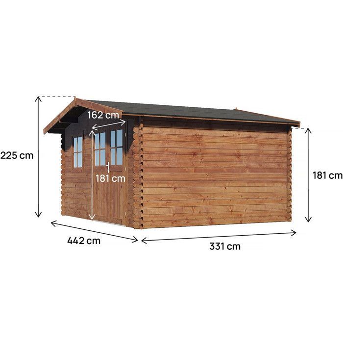 Caseta de jardín de madera tratada a presión 