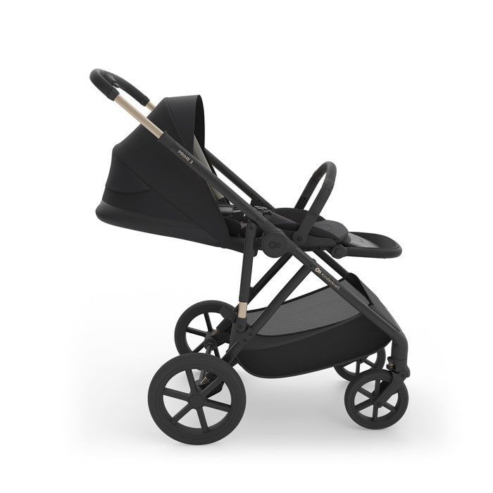 Poussette Kinderkraft PRIME 3 combinée 2 en 1 bébé nacelle siège mesh roues smooth ride 22 kg noir