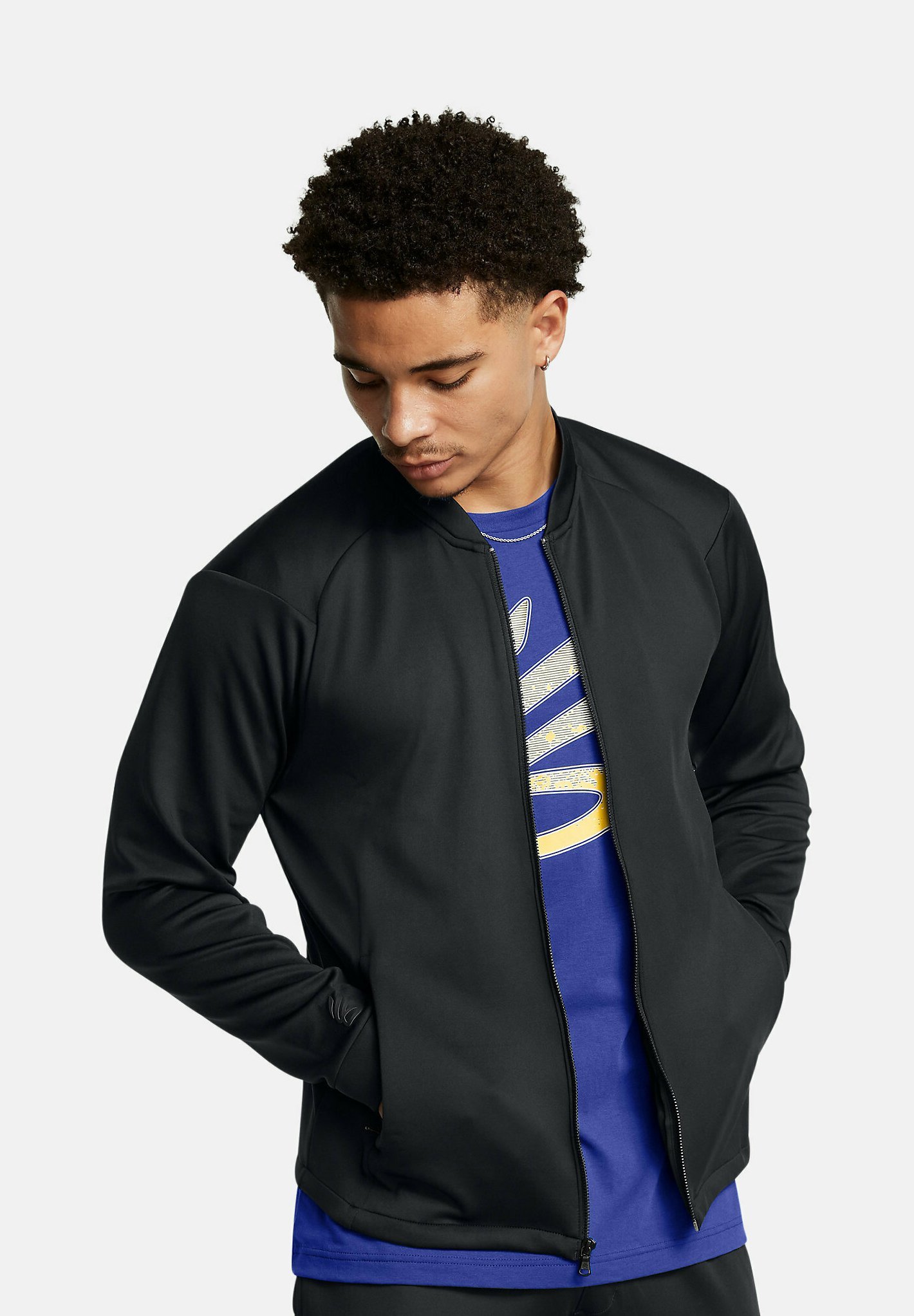 Under Armour CURRY TRAVEL - Trainingsjack - zwart