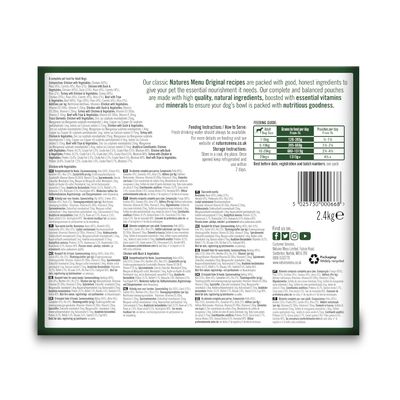 Πολυσυσκευασία θήκης για σκύλους Natures Menu