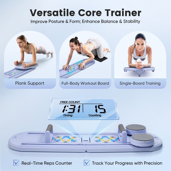 Macchina Pilates Reformer pieghevole 4 in 1, tavola addominale a rimbalzo automatico, attrezzatura per allenamento completo del corpo