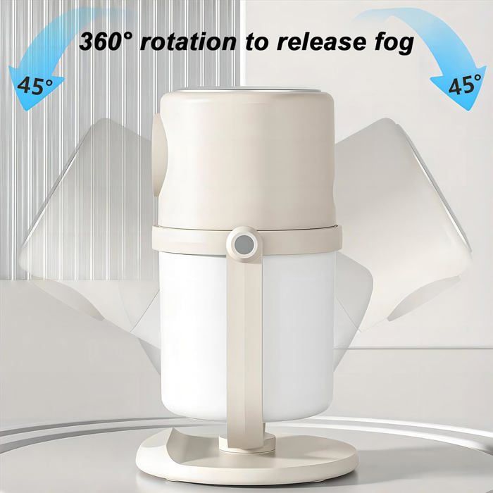 Humidificateur - SANS MARQUE - 280 ml - Ultrasonique silencieux - Rotation 360° - Veilleuse intégrée