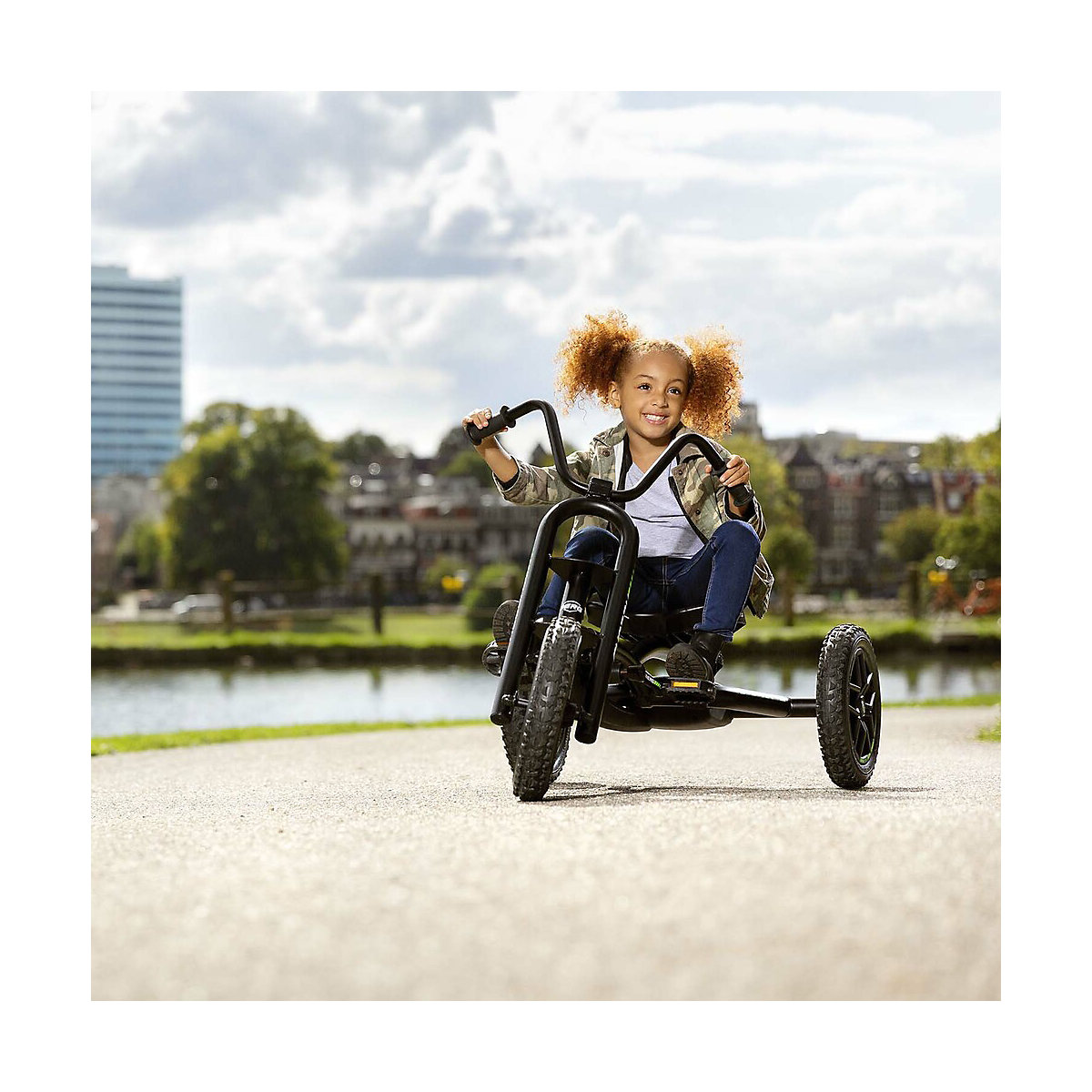 BERG Go-Kart Buddy Choppy Neo musta-vihreä