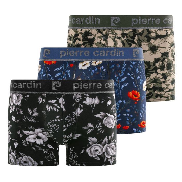 Pierrecardin Boxer Homme  Caleçon Homme - Noir  (Lot de 3)