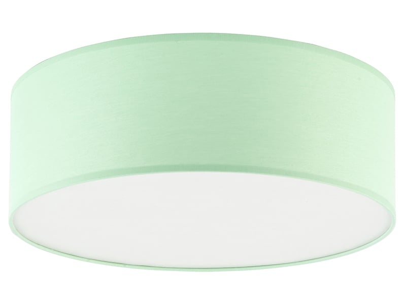 Lampa sufitowa dziecięca Rondo tkaninowa zielona