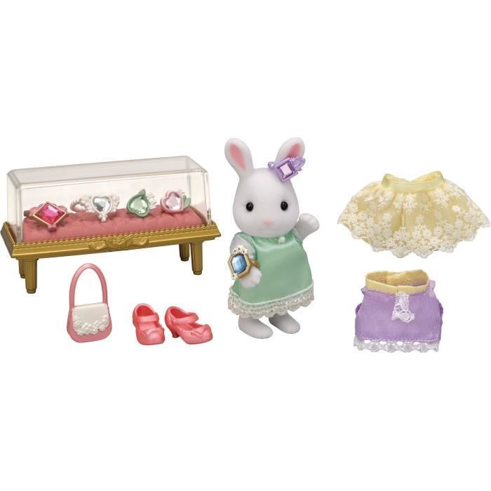 Miniaturfiguren – SYLVANIAN FAMILIES – 5647 – Modekoffer und große Schwester Schneehäschen