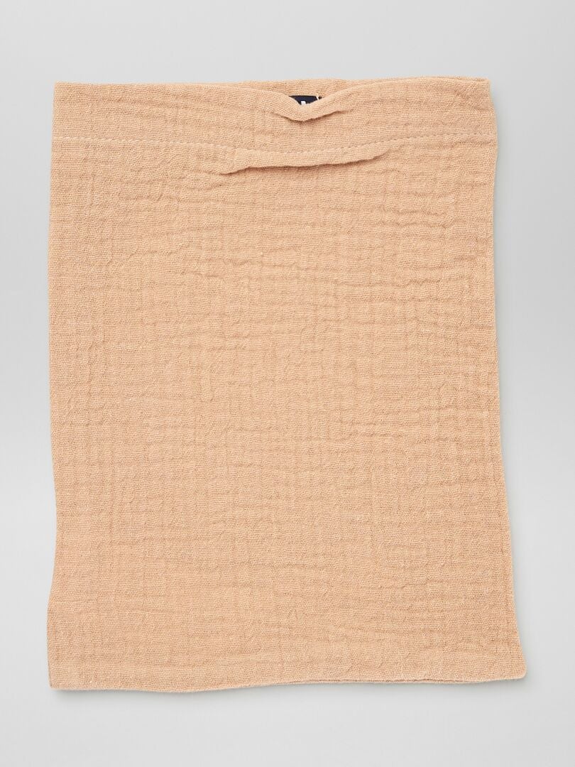 Conjunto de 3 luvas de banho de chenille - ROSA