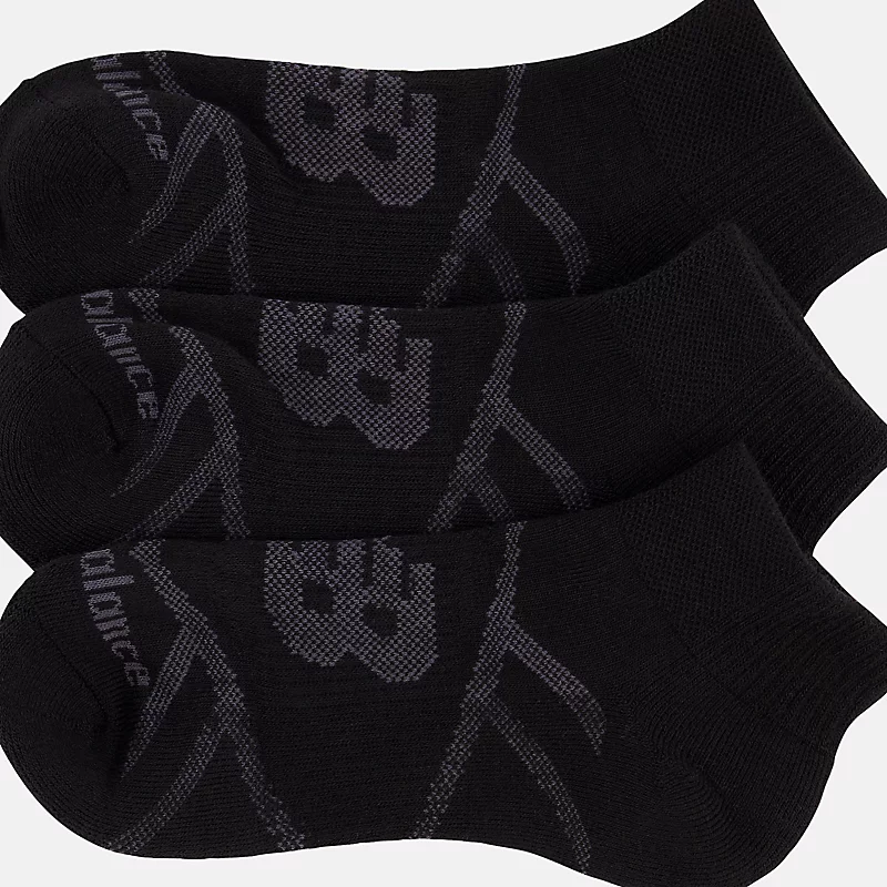 Unisex kindersokken, set van 3 - zwart