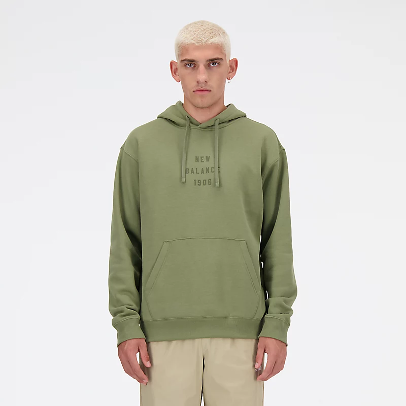 Homme Iconic Collegiate Graphic Hoodie - Dunkeloliv