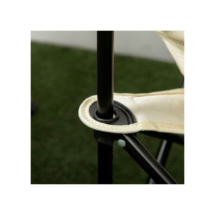 Silla de camping - FurnitureR - Plegable - Bolsillo lateral de malla - Patas de acero
