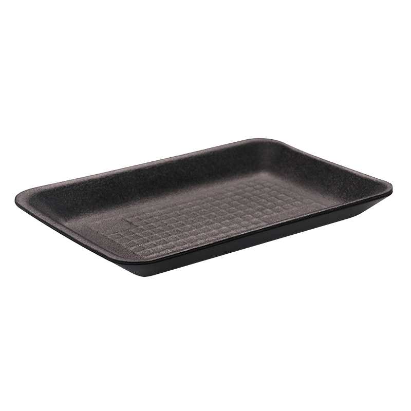 Bandejas desechables de espuma ecológicas de 19,3*13*1,9 cm para envasar mariscos y carnes, bandejas de embalaje aptas para alimentos con colores personalizados.