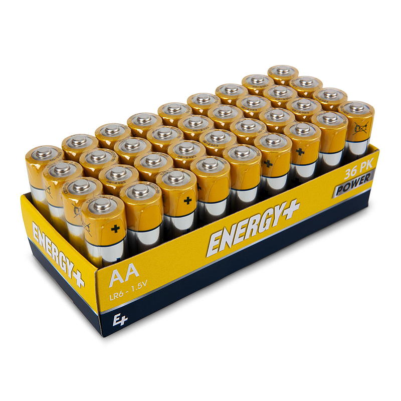 Paquete de 36 pilas AA de Power Energy
