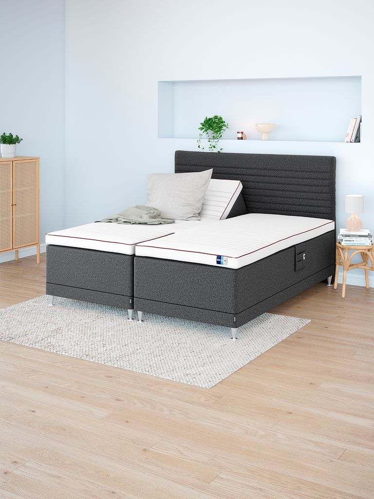 TEMPRAKON ULA auksinė reguliuojamo aukščio lova 180x200 TEMPRAKON ULA pilka-47