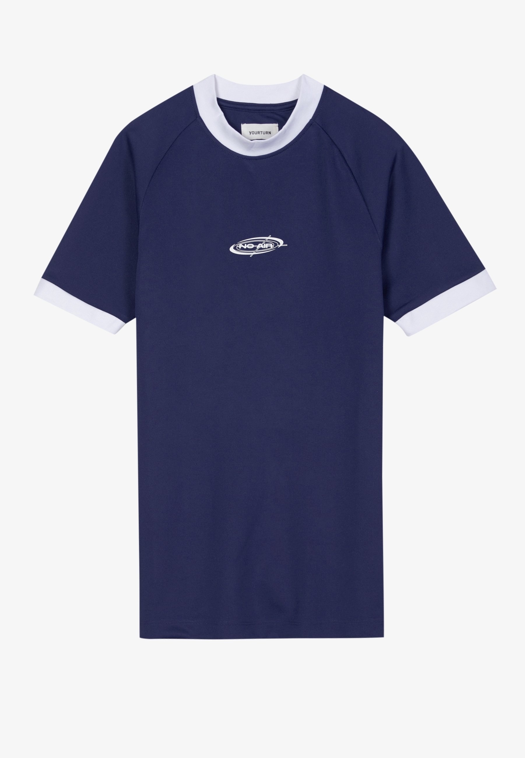 YOURTURN Print T-shirt - donkerblauw
