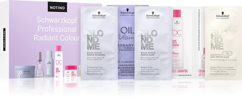 Кутија за откривање лепоте Notino Schwarzkopf Radiant Colour zestaw