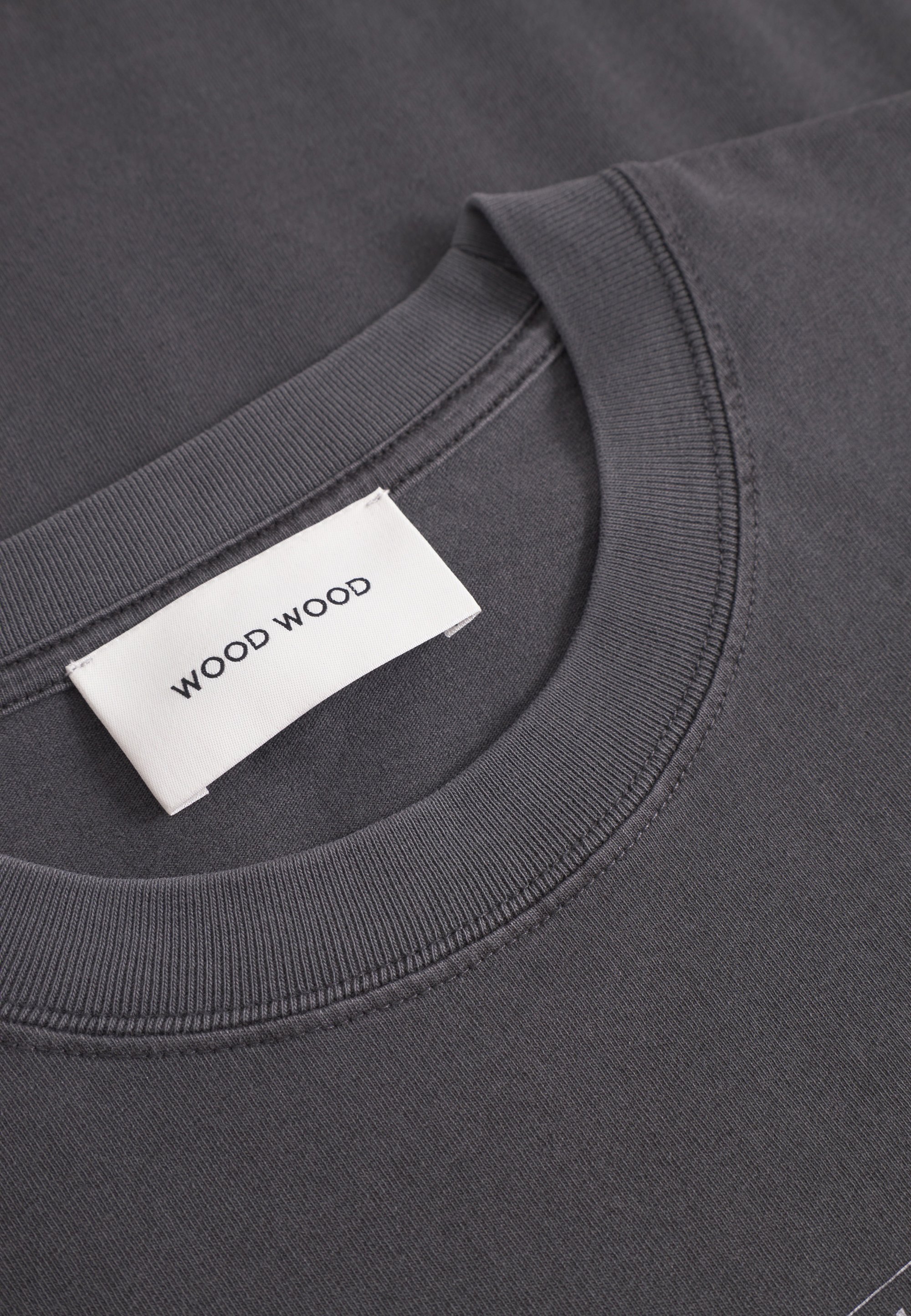 WOOD WOOD GARY TYPO - Maglietta stampata - sabbia nera