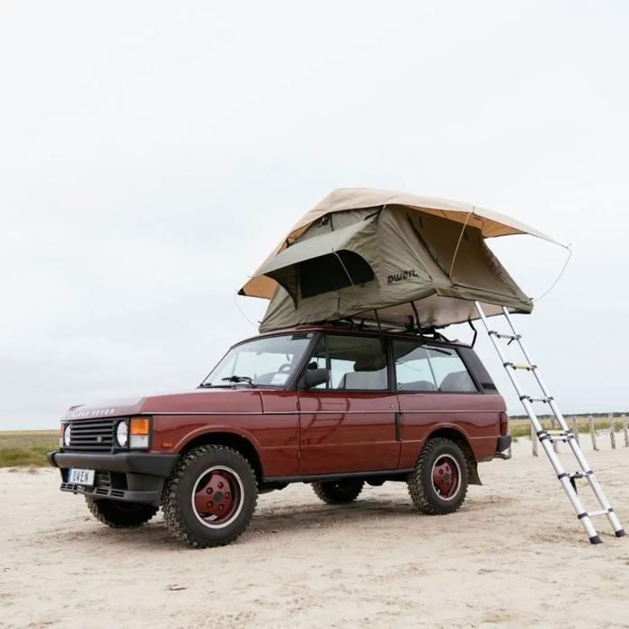 OWEN Daktent - 2-3 personen - Ladder, Anticondensatiematras, PVC-zeil - 3500 mm waterdichtheid - SUV, 4x4, bestelwagens