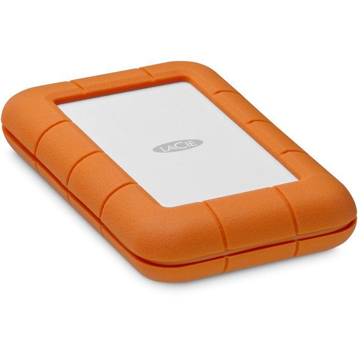 Disque dur externe - LACIE - Rugged USB-C STFR5000800 - 5 To -  3.2 Gen 1 - Gris / Jaune