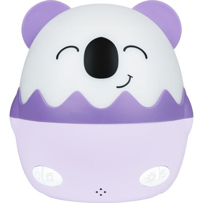 Luce notturna musicale senza fili - BIGBEN - Koala - Proiezione a 360° - 13 film - 8 melodie - Telecomando - Batteria USB-C