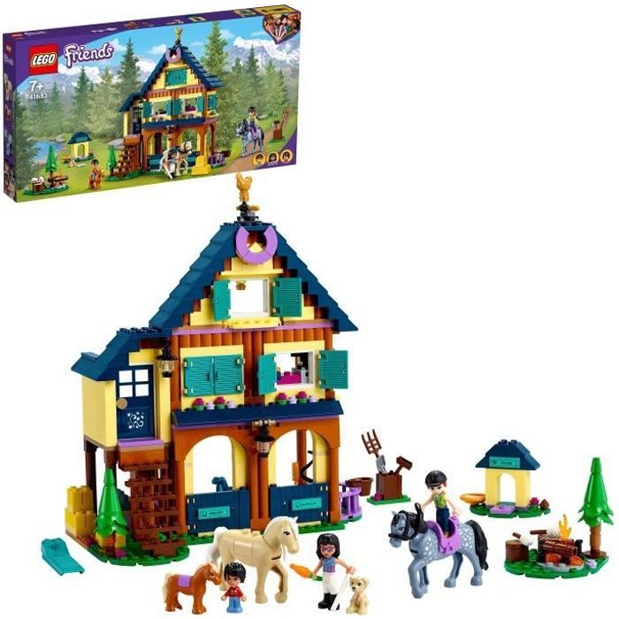 LEGO® 41683 Friends Forest Riding Center – Horse Toy with Mini-Dolls for Girls and Boys