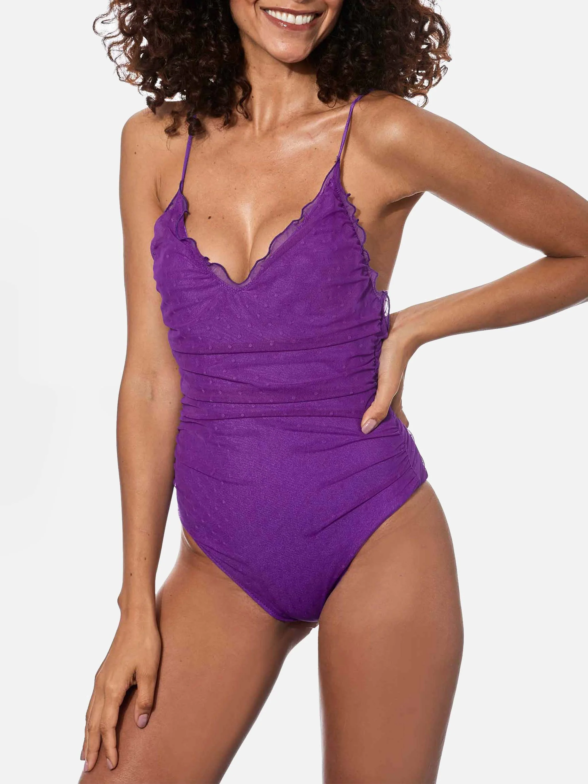 Costume intero viola