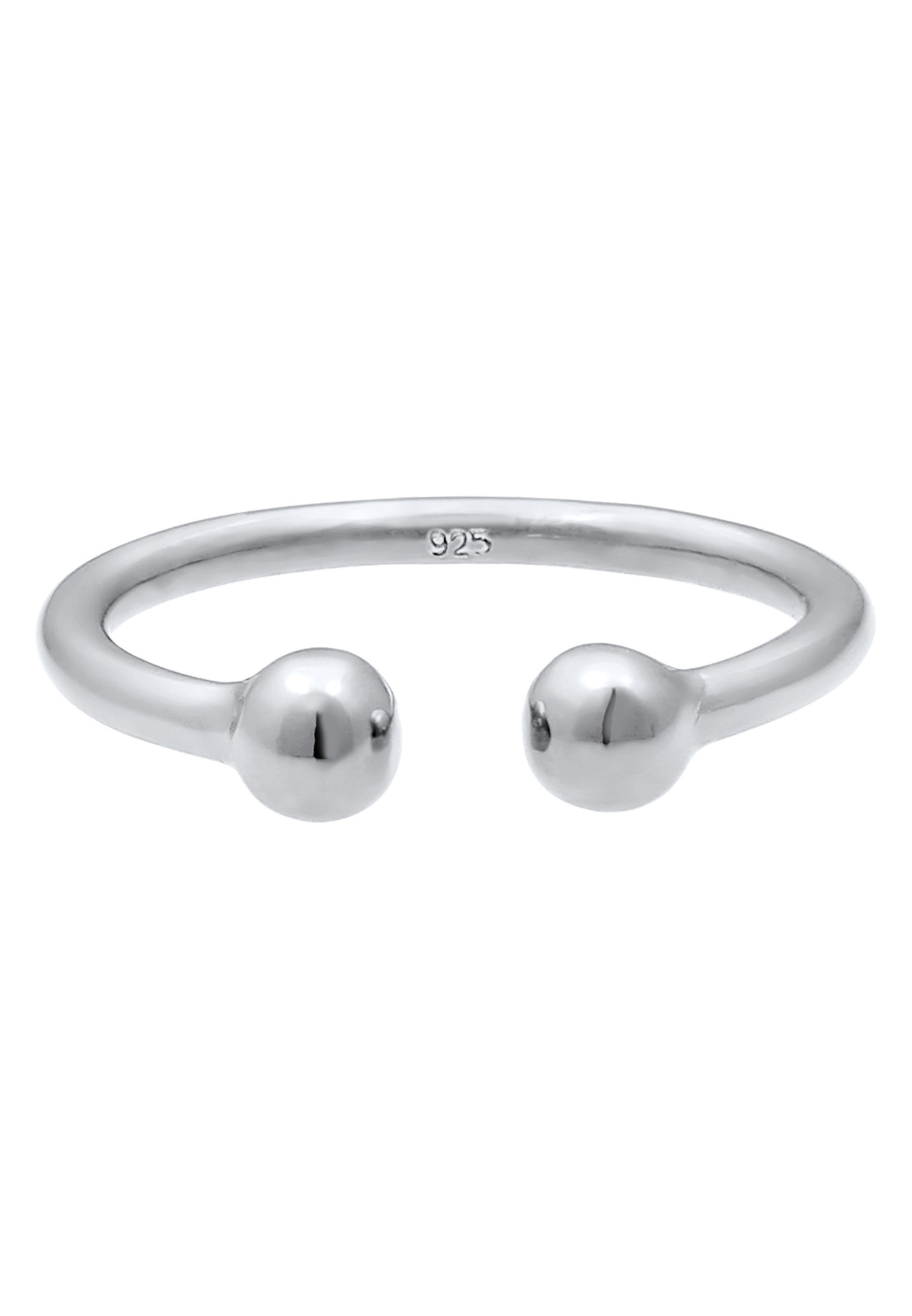 Elli Balle Ouvert Minimal Bague Femme - Argent (925/1000)