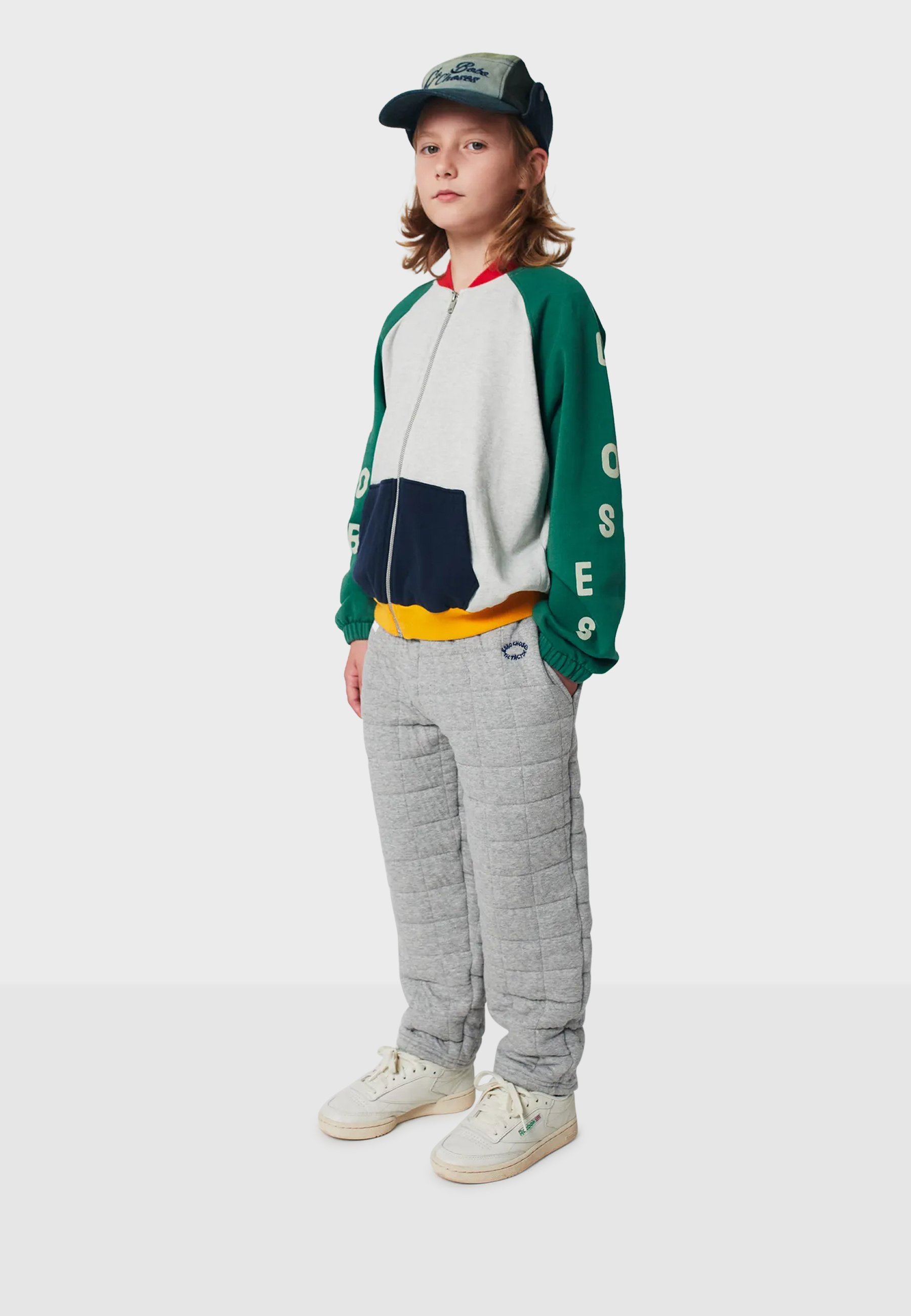 Bobo Choses JOGGING MATELASSÉ UNISEXE - Bas de survêtement - gris chiné
